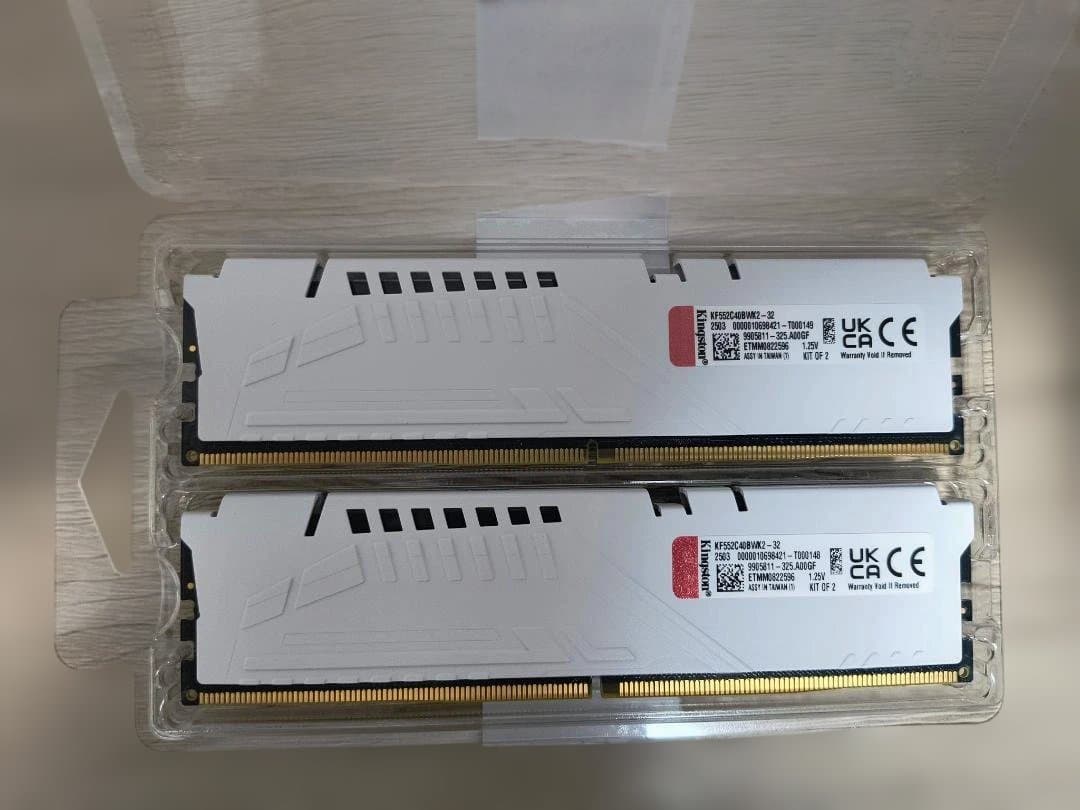 Kingston DDR5 32GB 5200 ホワイ