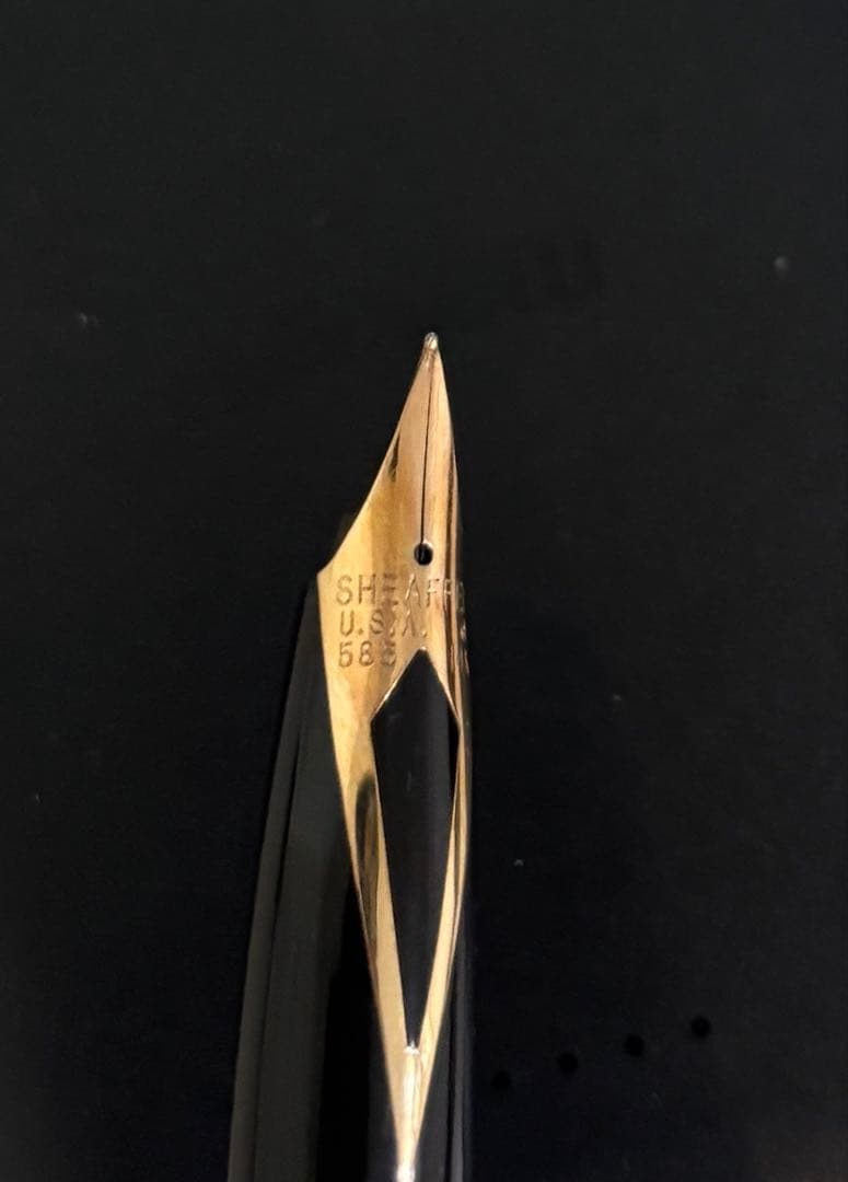 SHEAFFER ゴールド 万年筆 専用ケース付き