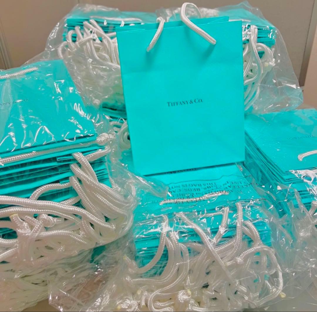 Tiffanyティファニー　ミニショッパー紙袋　ショップ袋25枚