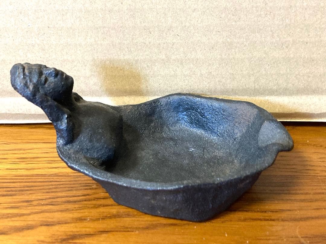 希少 ビンテージ 彫刻家 橋本次郎 裸婦 裸体 美女 彫像 灰皿 レトロ 当時物
