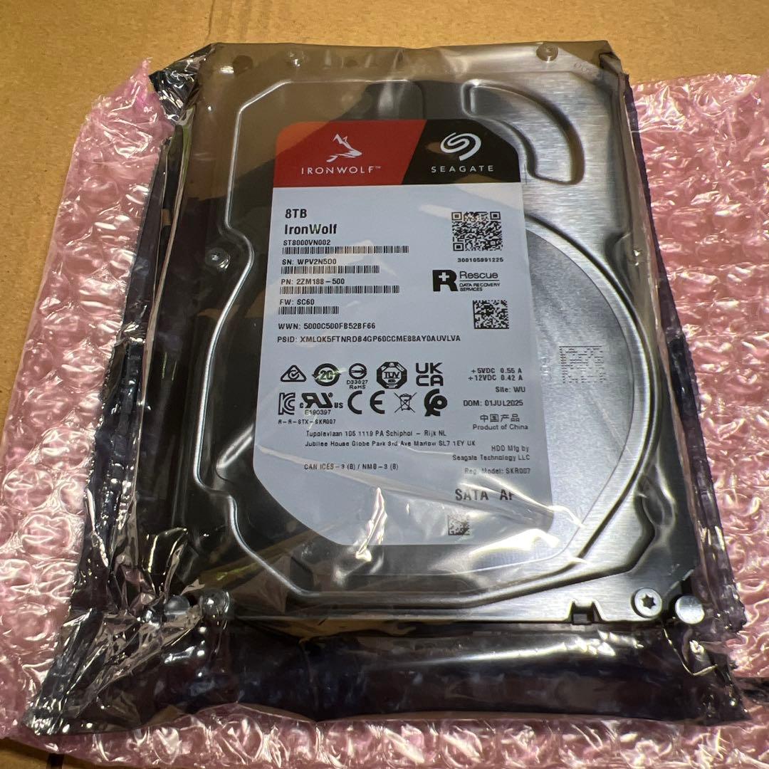 Seagate 内蔵 HDD ハードディスク 8TB ST8000VN002
