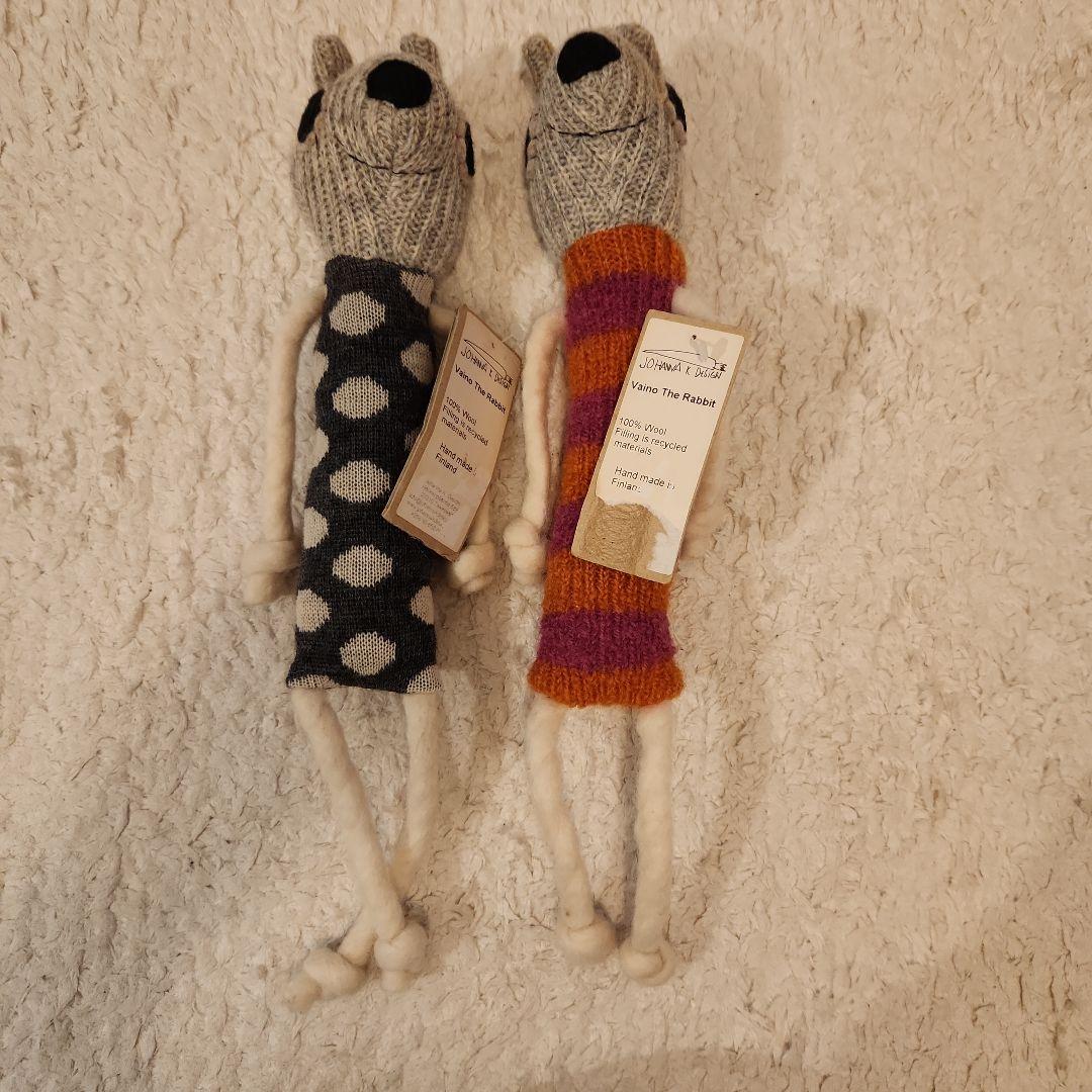 【美品】Vaino The Rabbit ぬいぐるみ 2体セット
