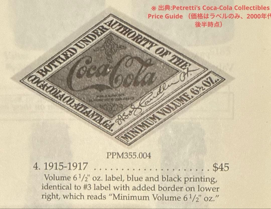 D11 秘蔵品　1900-10年代 コカコーラ ボトル ラベル付　瓶