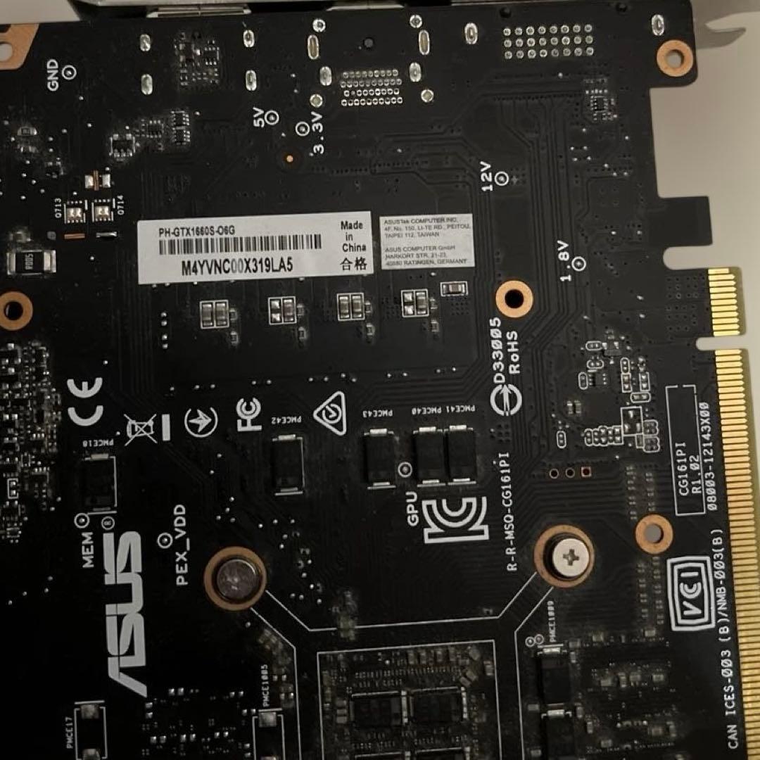ASUS GTX 1660S グラフィックボード