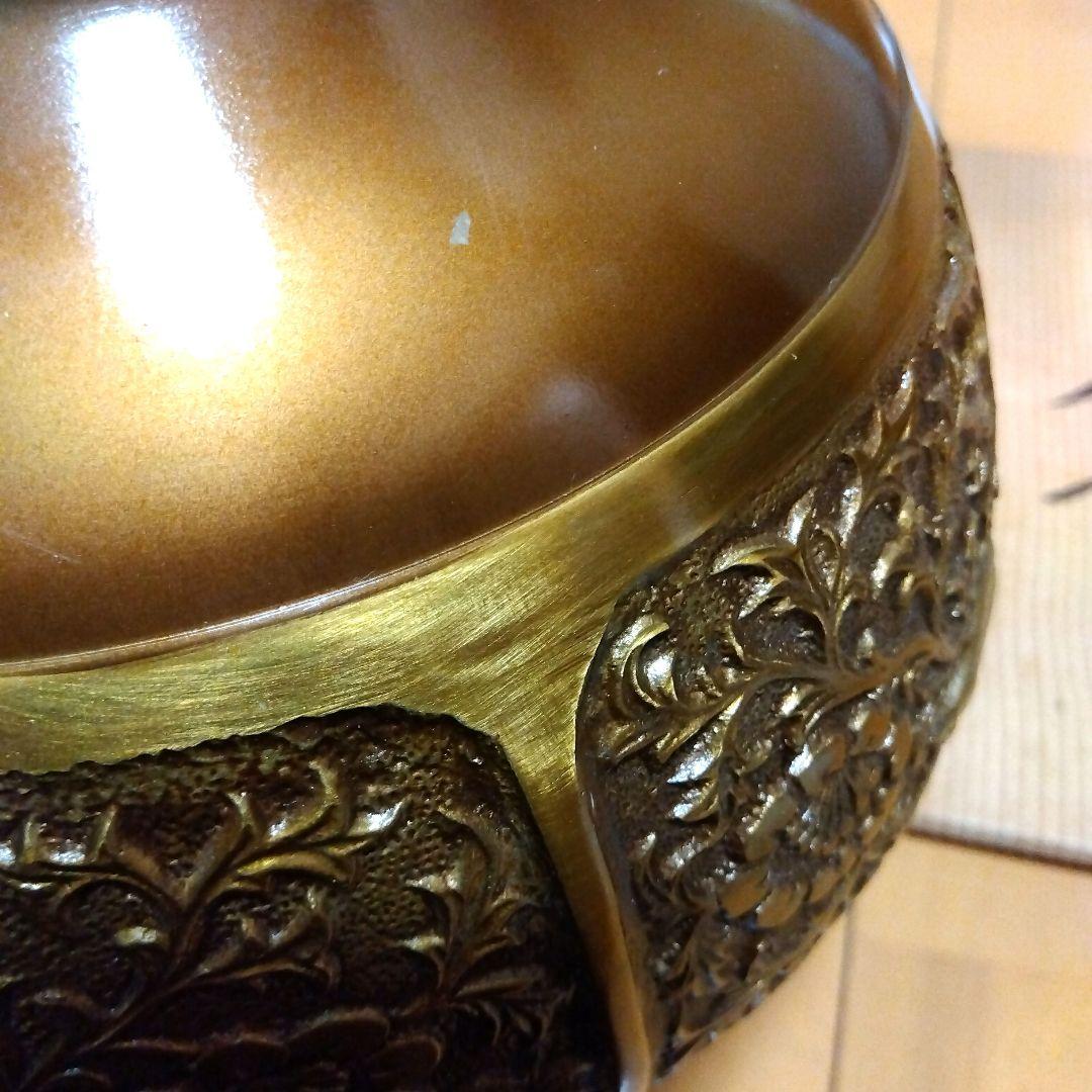 金属製花瓶 龍仙作 木箱付き