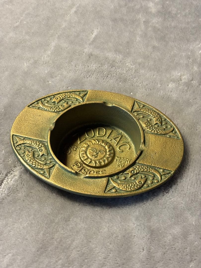 Vintage 星座 灰皿 ZODIAC ヴィンテージ 魚座 小物入れ 真鍮