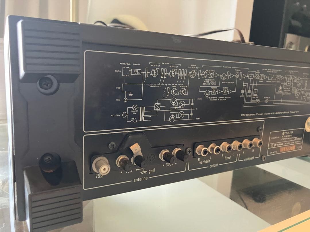 【完動品・美品】TRIO トリオ KT-8000 FMステレオチューナー