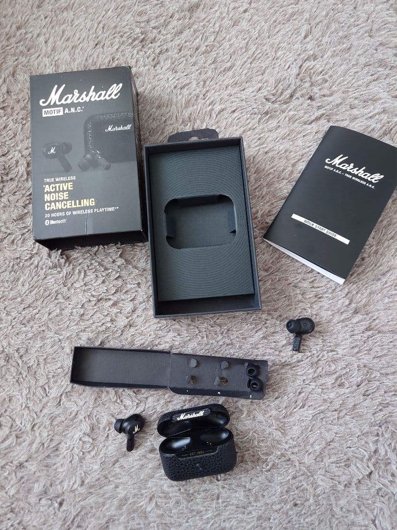 【3月特価】Marshall MOTIF A.N.C イヤホン（左のみ正常）