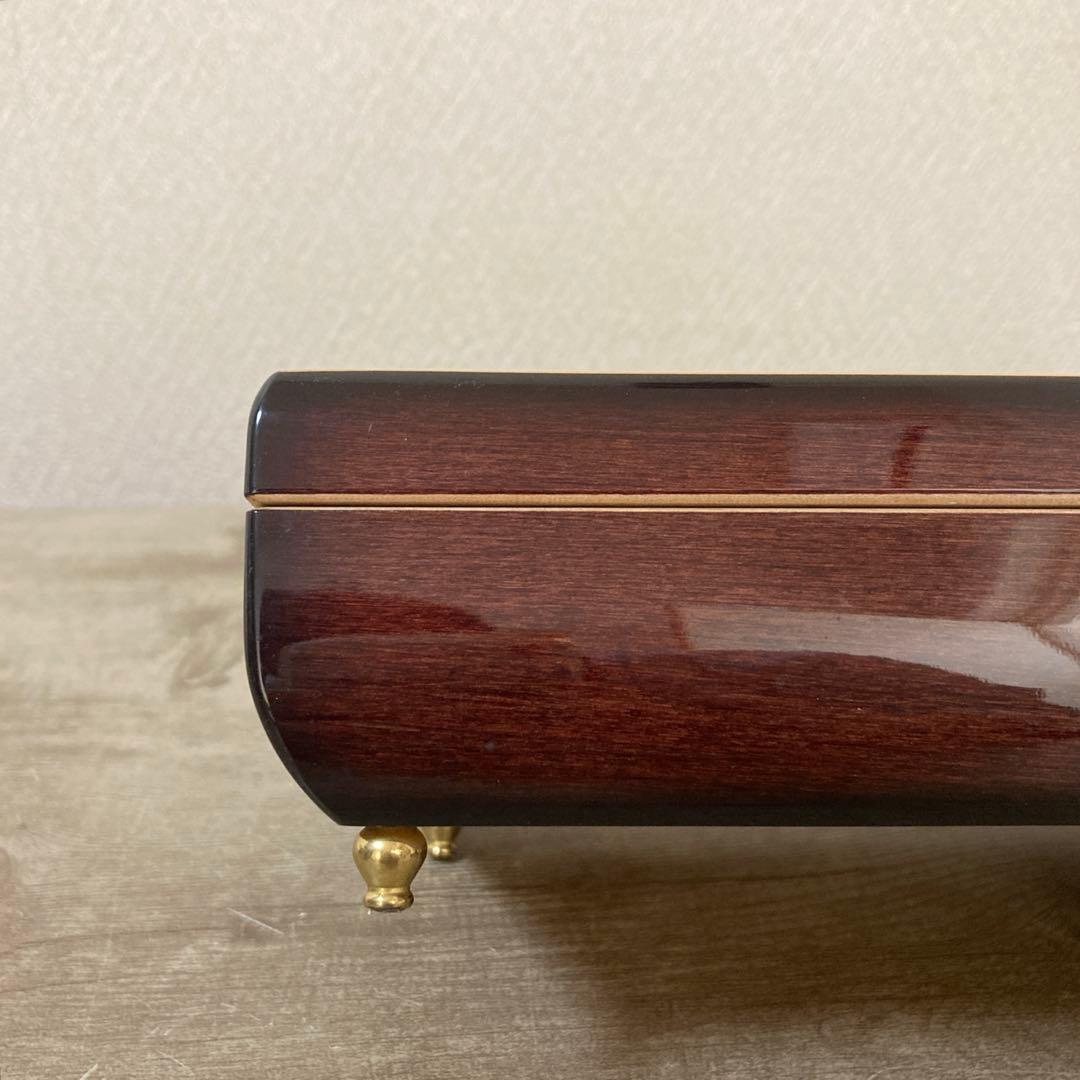 REUGE リュージュ×イタリア製工芸　オルゴールジュエリーボックス　象嵌