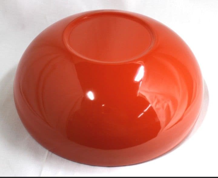 【新品】山中漆器 本うるし塗り 飛鳥鉢　8.0 アスカボール　朱のうつわ　箱付き