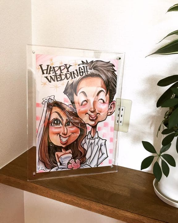 プレゼントに☆ウェディング☆似顔絵オーダー☆
