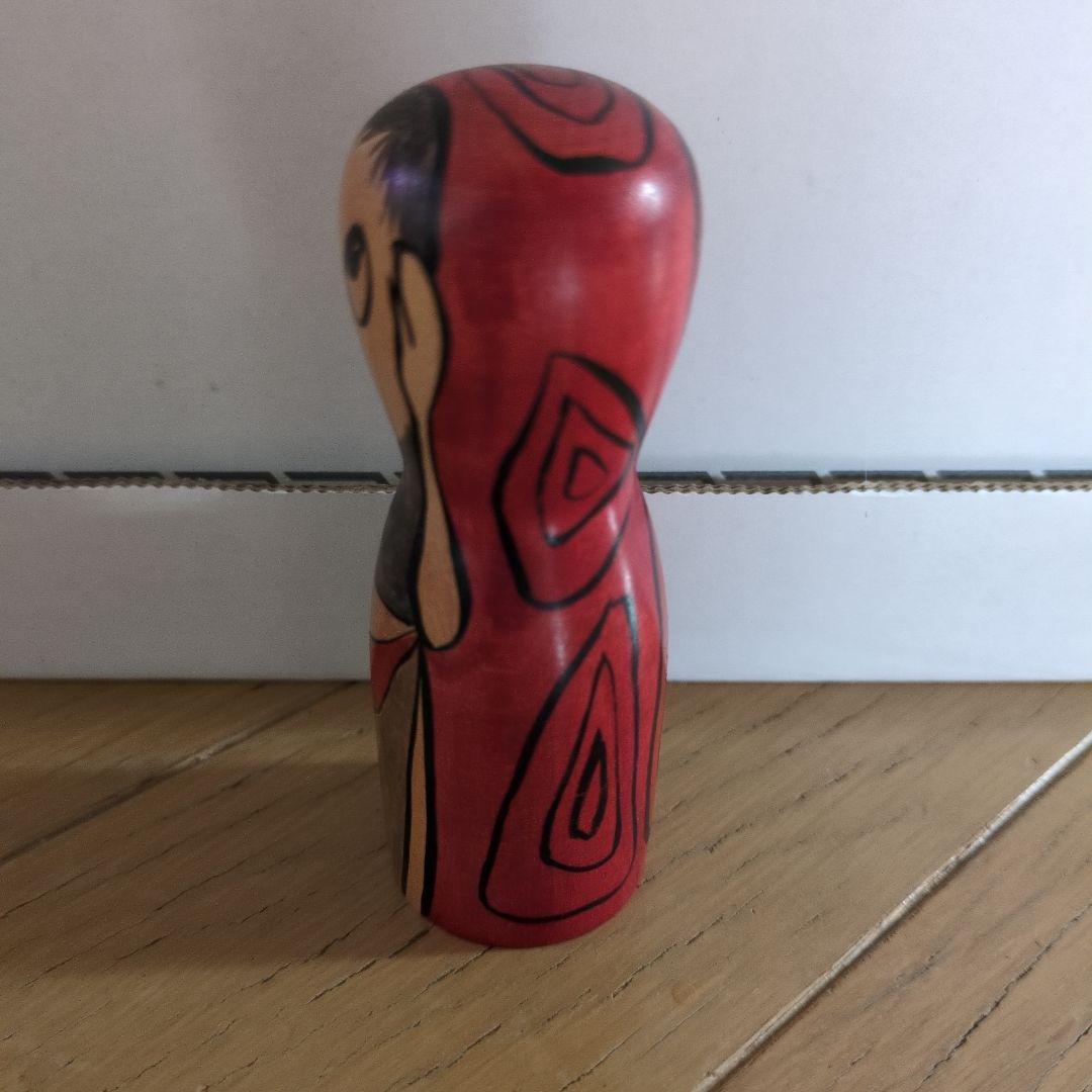 こけし/ムンクの叫び(小)/ムンク/高橋順子工人/中古品