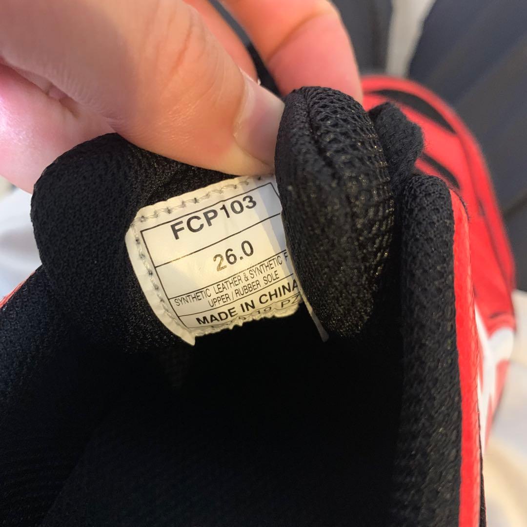 【新品】 asics　安全靴 赤黒 JSAA認証