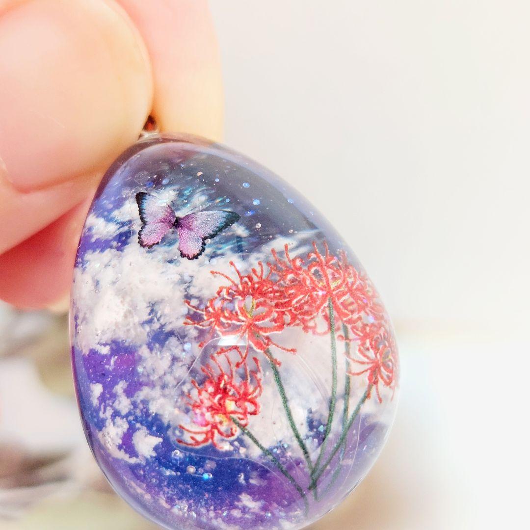 レジン　ハンドメイド　ペンダントトップ　キーホルダー　332