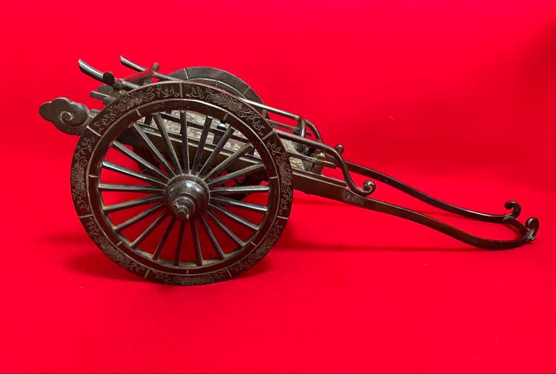 骨董品 時代物 オブジェ アンティーク インテリア 荷車 貨車 置物