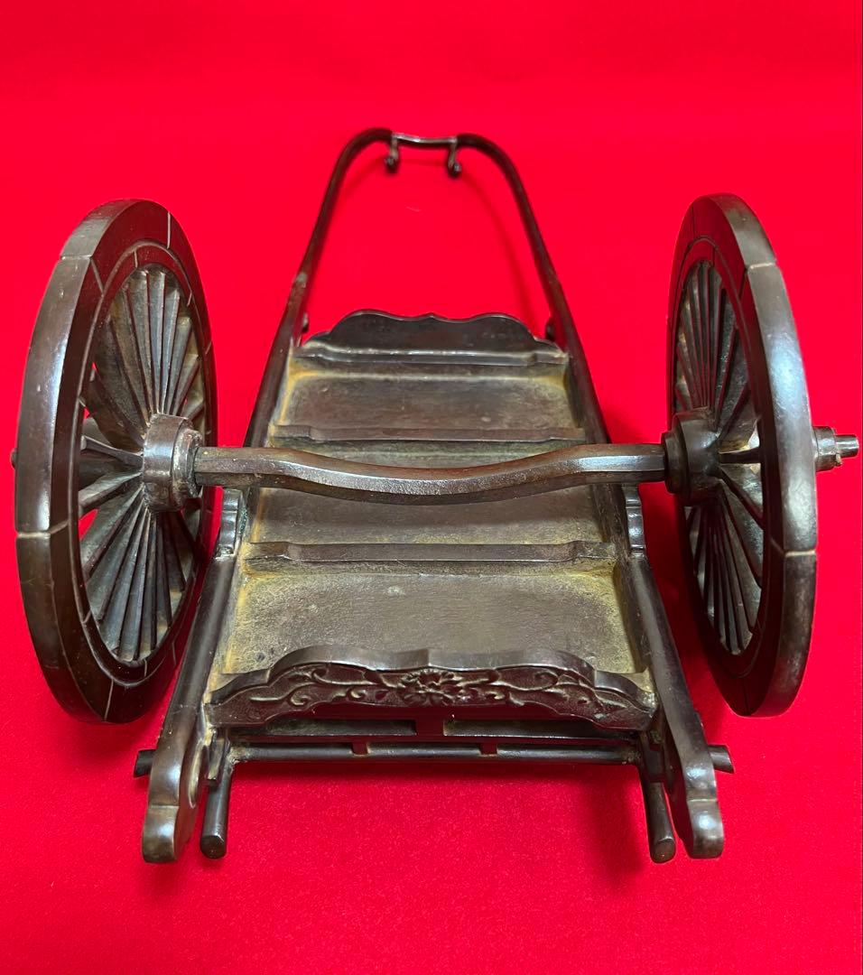 骨董品 時代物 オブジェ アンティーク インテリア 荷車 貨車 置物