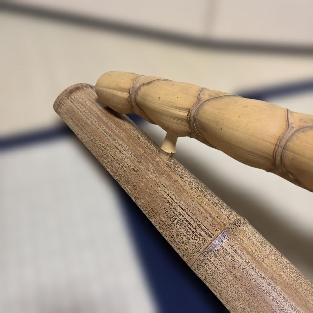 【茶道具】亀甲竹　結界（紙箱）