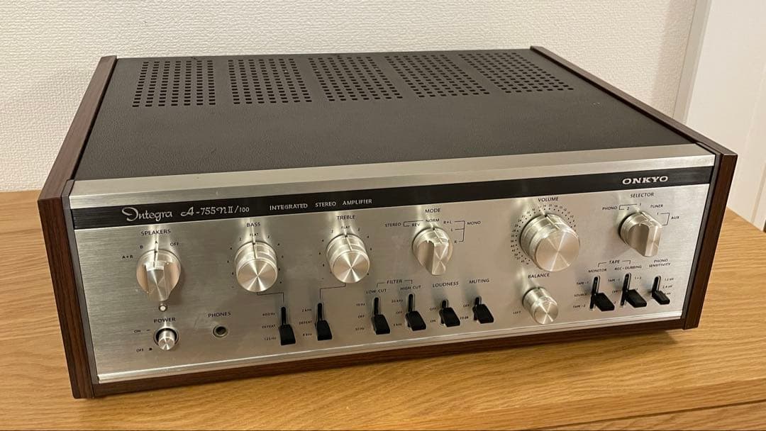 【動作品】onkyo a-755nii /100 プリメインアンプ