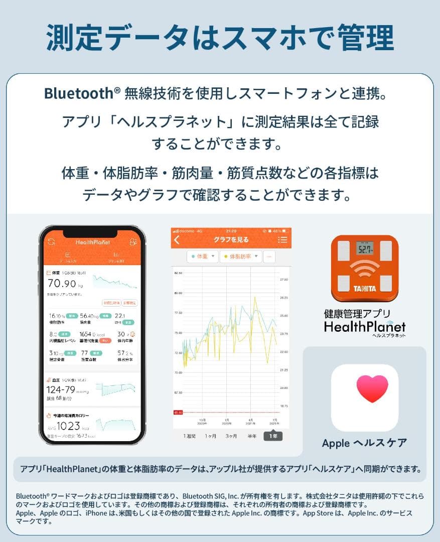 タニタ体組成計 スマホ連動 ヘルスメーター BC-768 ブラック
