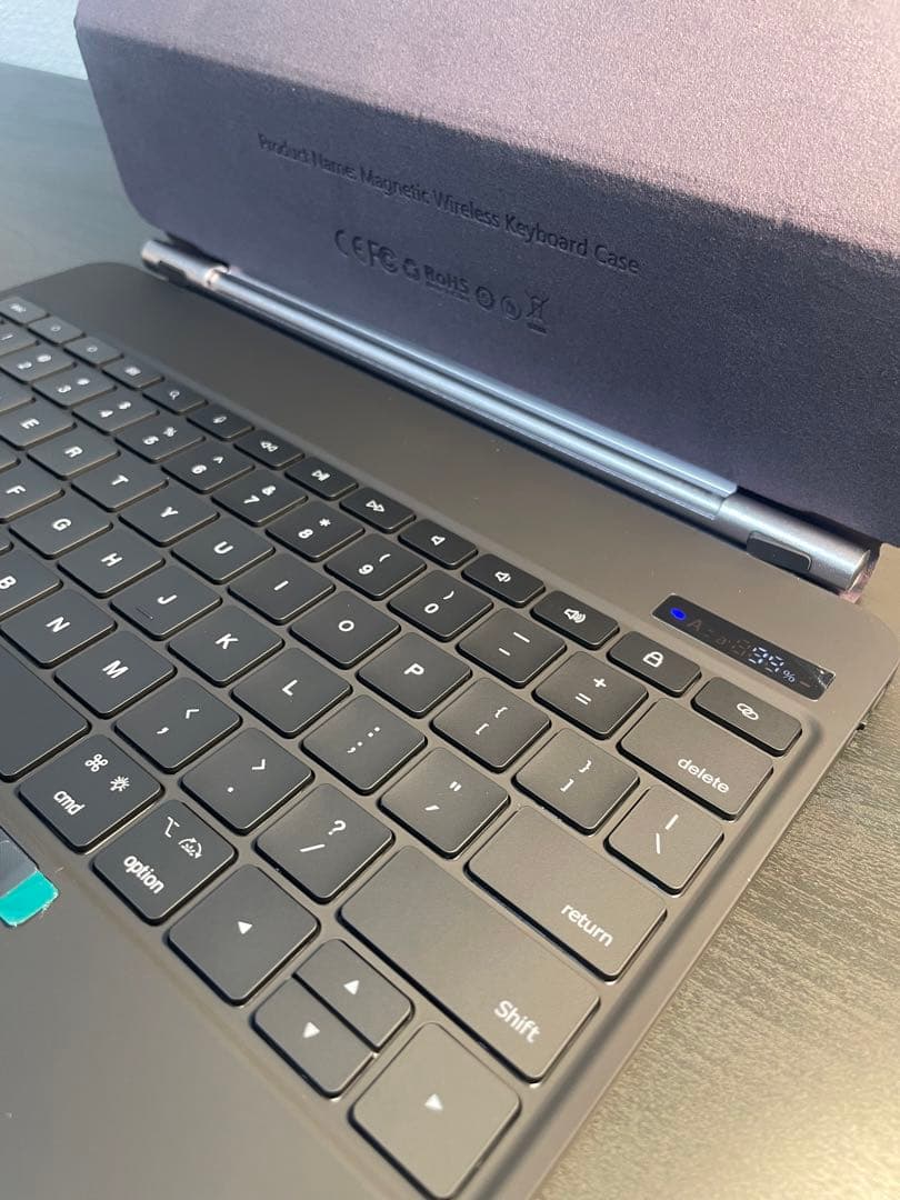 ipad Air、iPad proキーボード ケース、13、12.9インチ黒い