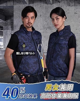 ファン付きベスト ペルチェ冷却服 2つ冷却器と扇風機付き 32V超高出力