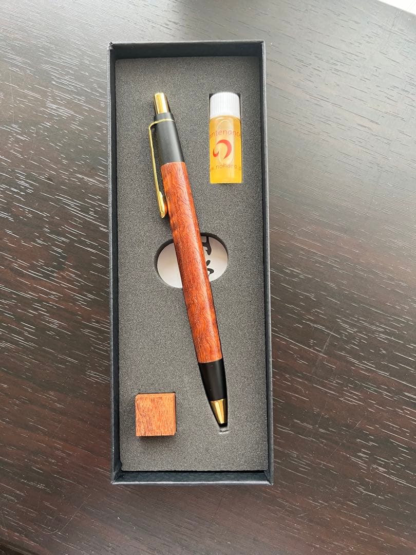 【クラゲ】野原工芸　カリン縮杢　旧型シャープペンシル