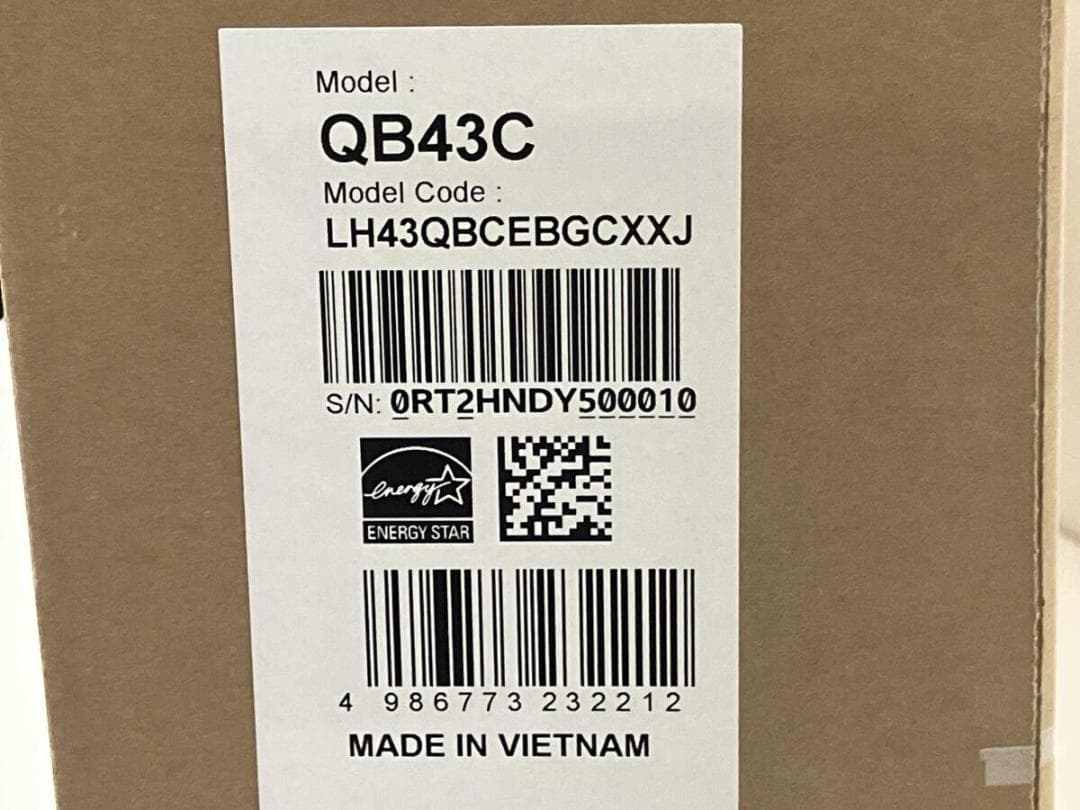 Samsung サイネージ 43インチ QB43C