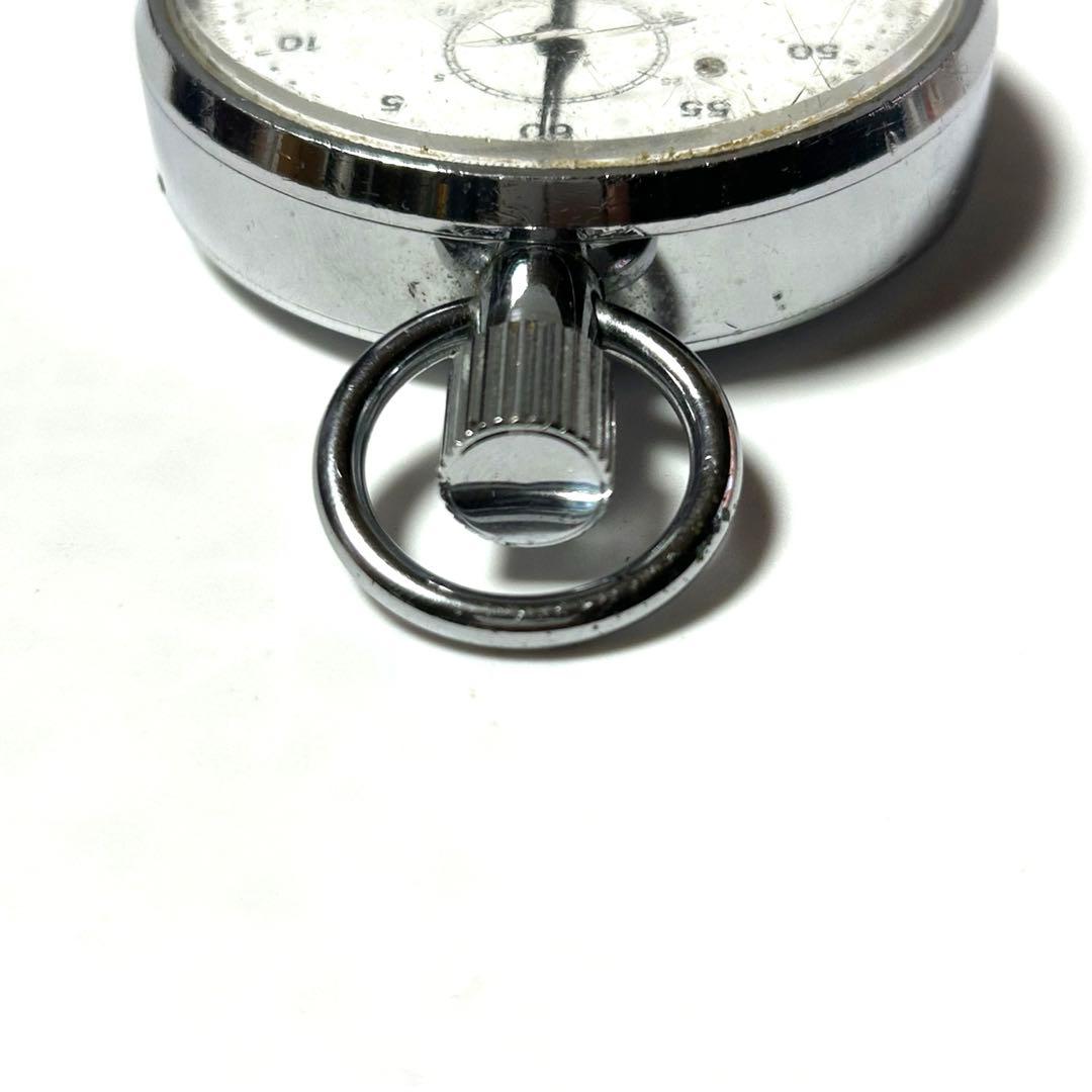 SEIKO 手巻き 機械式 白文字盤 昭和 レトロ ストップウォッチ 稼働