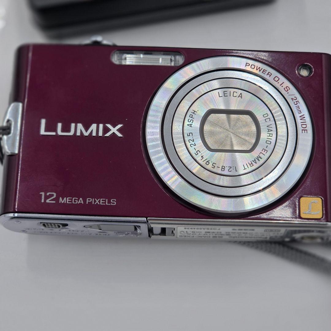 【美品】Panasonic LUMIX DMC-FX60 パープル バイオレット