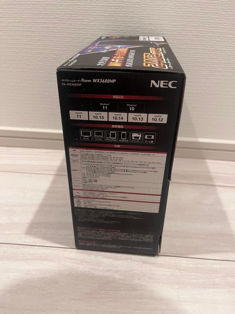 NEC Aterm WX3600HP 無線LANルーター