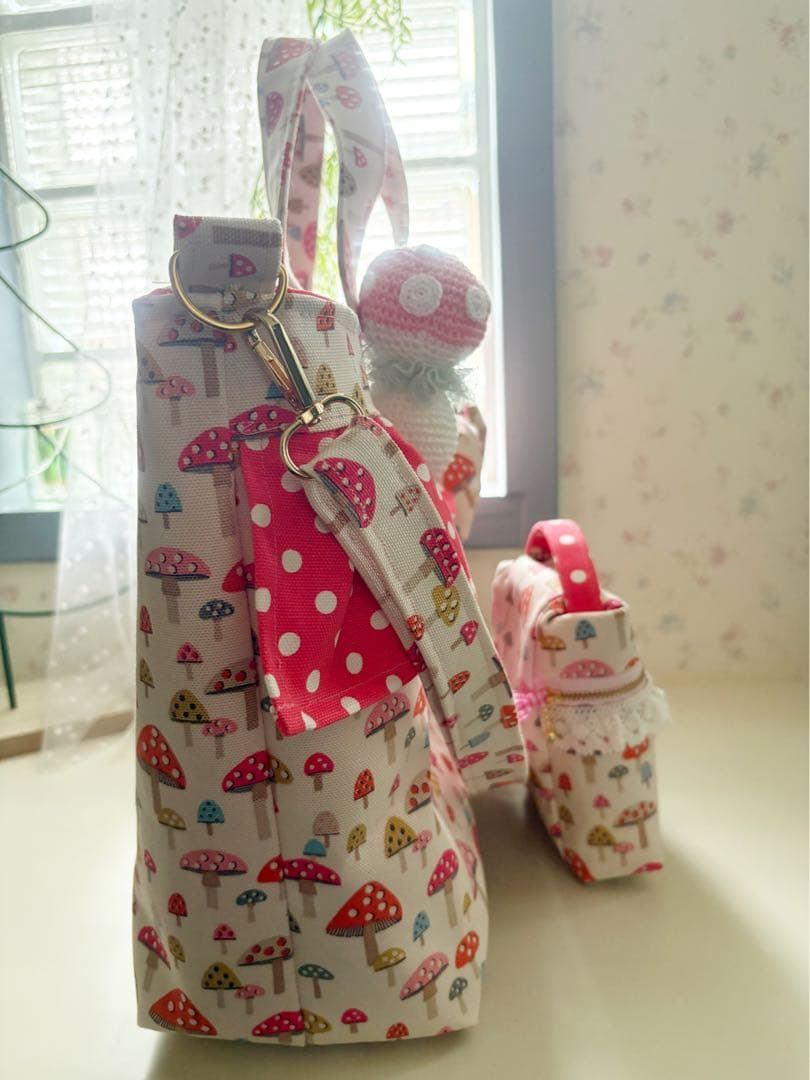 ハンドメイド♡キャスキッドソン♡可愛いがたくさん詰まっているバッグセット♡キノコ