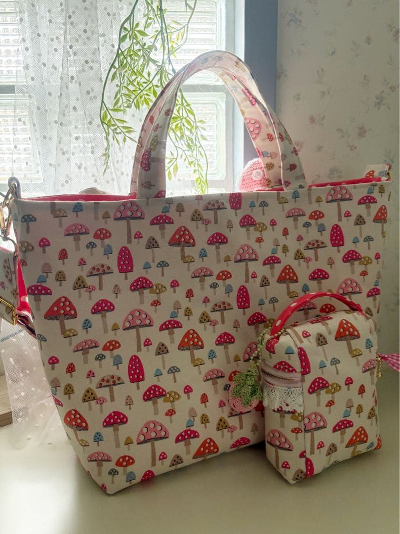 ハンドメイド♡キャスキッドソン♡可愛いがたくさん詰まっているバッグセット♡キノコ