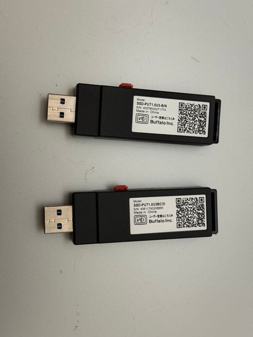 BUFFALO SSD-PUT1.0U 1TB 2本セット　箱無し