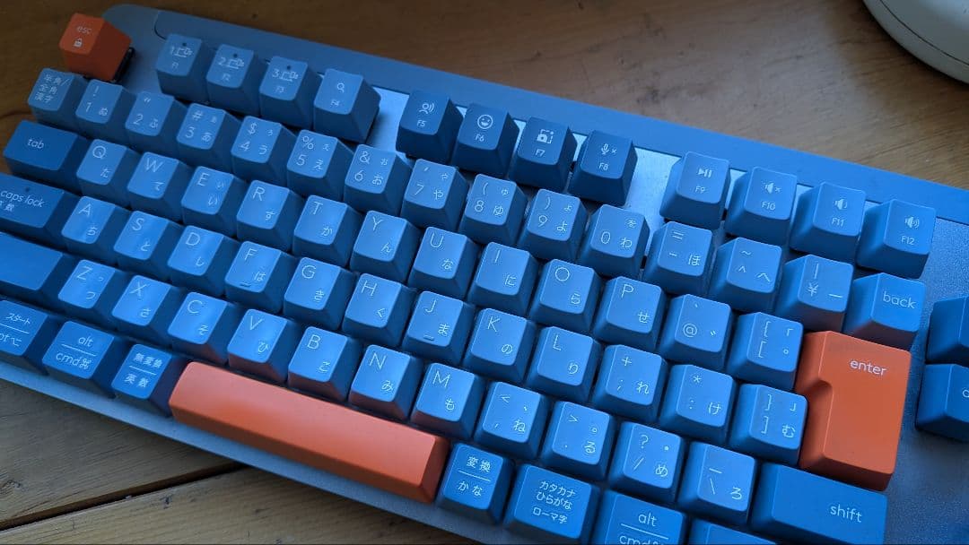 logicool K855 赤軸メカニカル アルミニウムデザイン 箱 付き