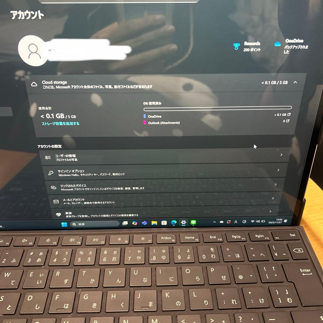 キーボード surface pro8 256GB windows