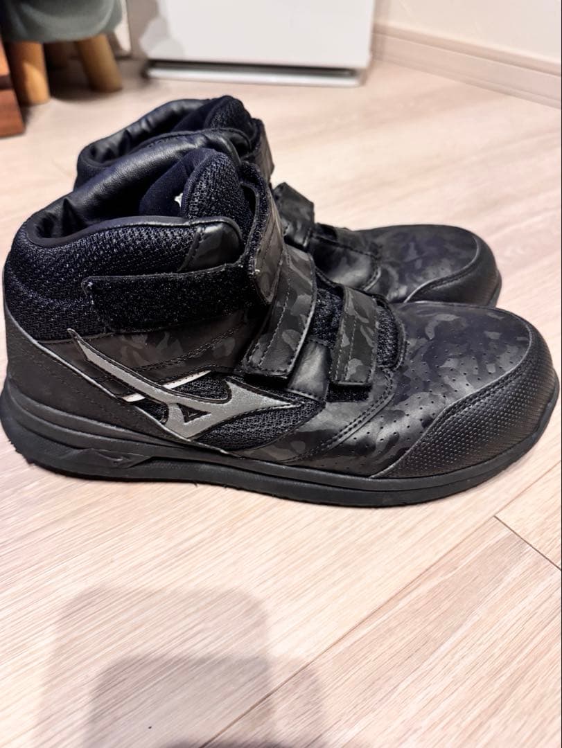 Mizuno 安全靴 F1GA2200 ブラック×シルバー 27.5㎝