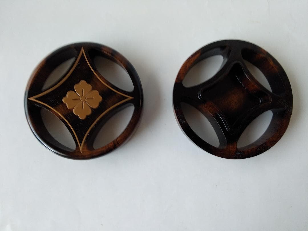 黒柿 七宝香合 蒔絵師 岡本康伸 作 香合 茶道具 懐石道具 共箱 栞 新品