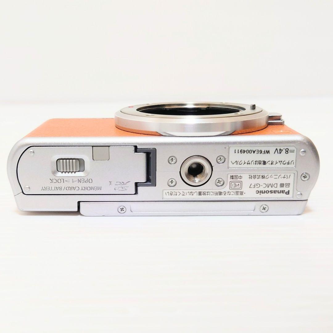【美品】LUMIX DMC-GF7Wミラーレス一眼 ブラウン ダブルレンズ