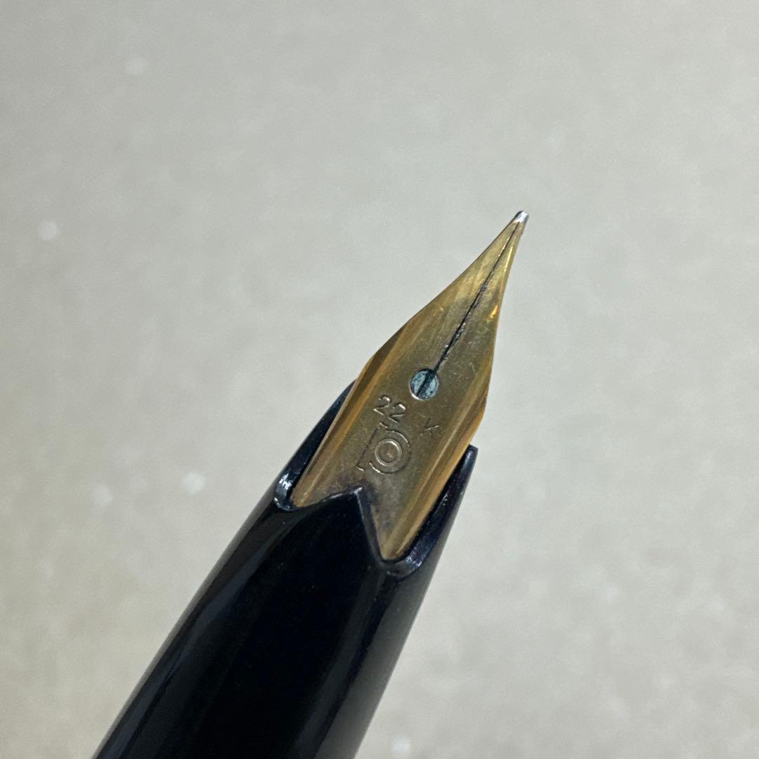 新品 廃盤 PLATINUM プラチナ 万年筆 poket 22k ブラック