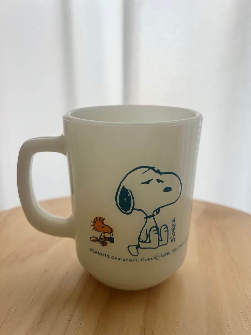 ファイヤーキング　snoopyミルクガラス製品　マグカップ