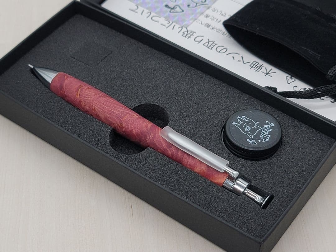 新品　こぶた工房　タクサスフロリニーバール　極上杢　シャープペンシル0.5