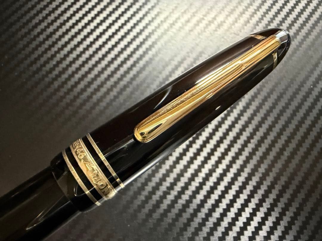 極美品 モンブラン マイスターシュテュック 146 万年筆 14K 全金 F