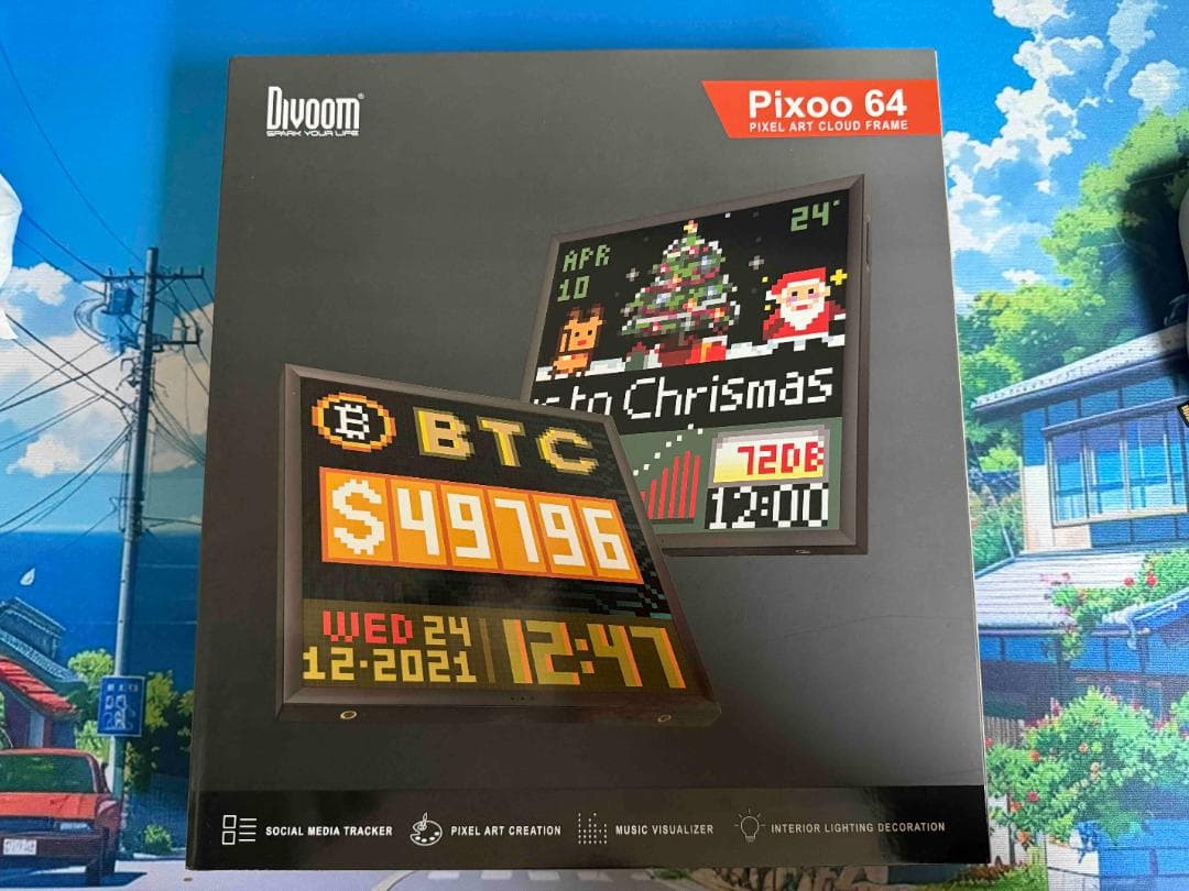 Divoom Pixoo 64 ピクセルアートLEDディスプレイ