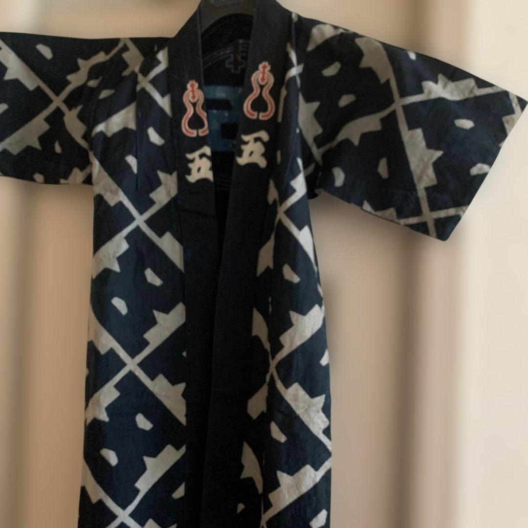 貴重JAPAN antiqueアンティーク 子供用法被半纏木綿藍染はっぴはんてん