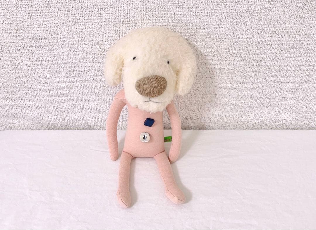 BOBBYDAZZLER ボビーダズラー　ぬいぐるみ　イヌ　古着　ボタン　一点物