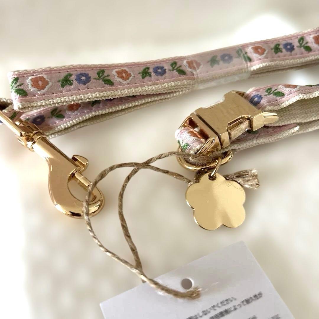 値下げ中monchéri モンシェリ フラワーチャーム刺繍カラー+リードSET