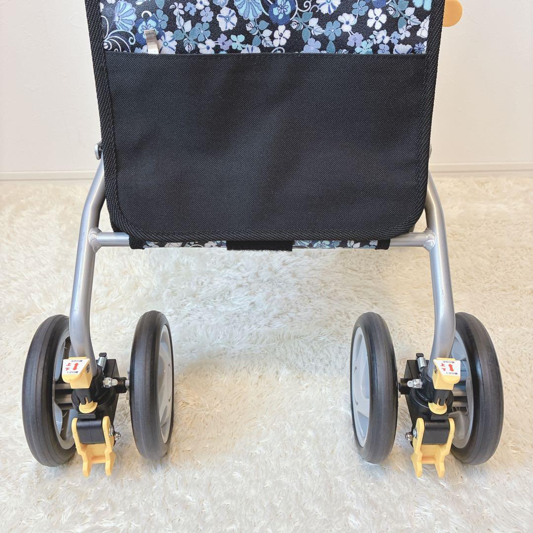 ✨極美品✨ 島製作所 シルバーカー シンフォニーSPスリム 花柄収納