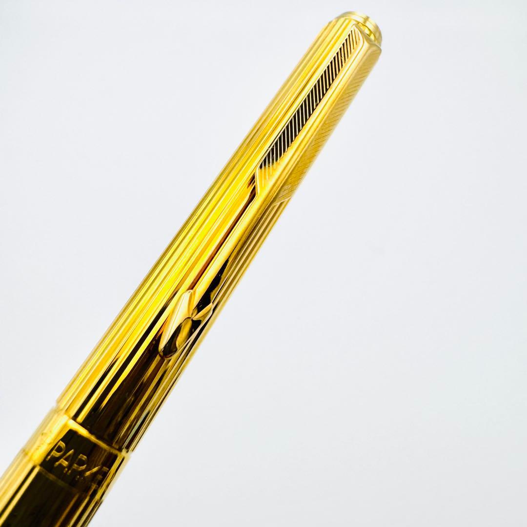 極美品 パーカー PARKER ゴールド ボールペン PL 刻印 フランス 希少
