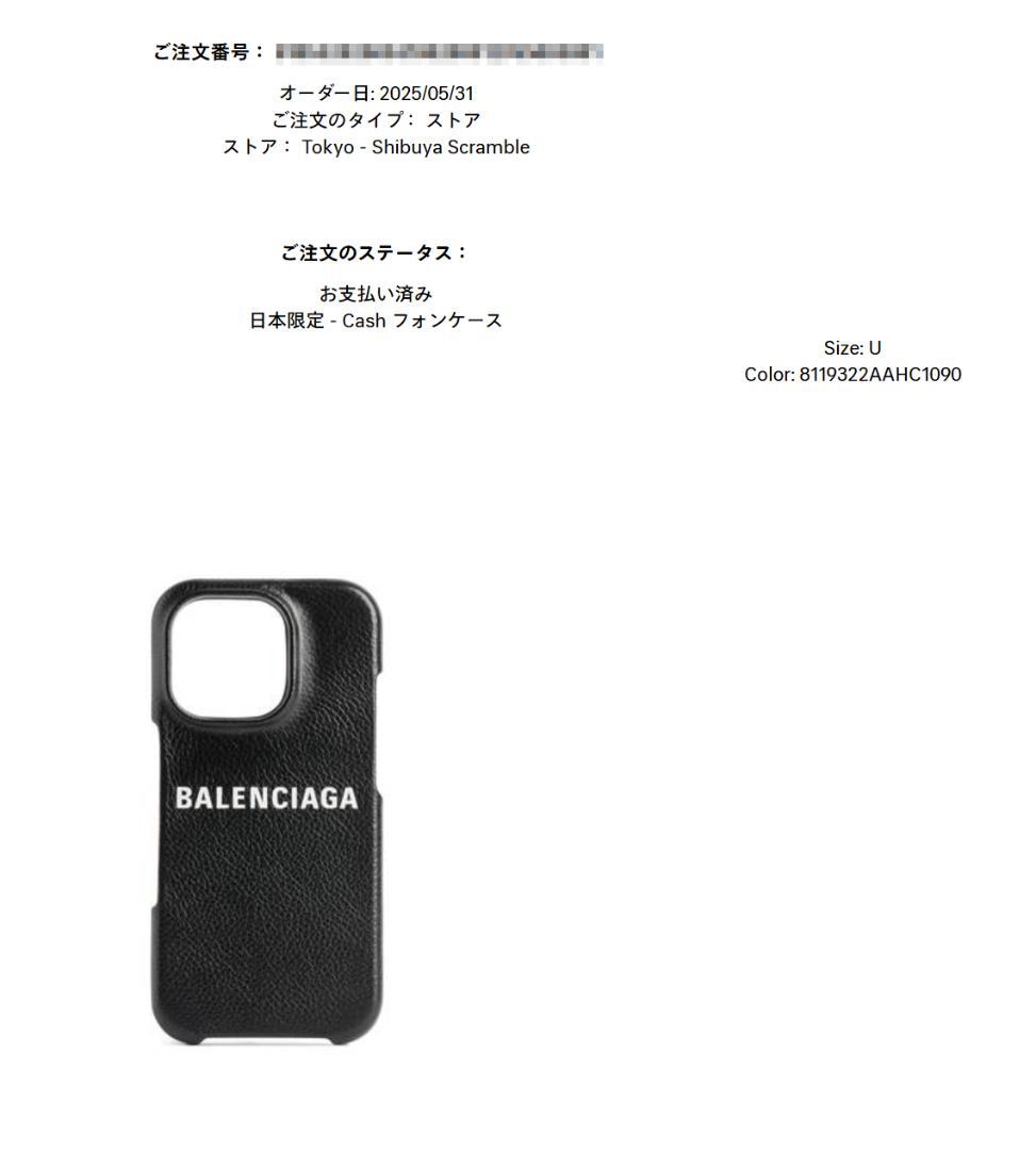 BALENCIAGA iPhoneケース 16Pro ブラック