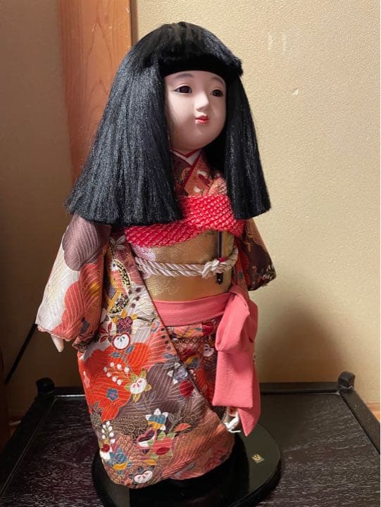 市松人形 正絹 友禅 菊水作